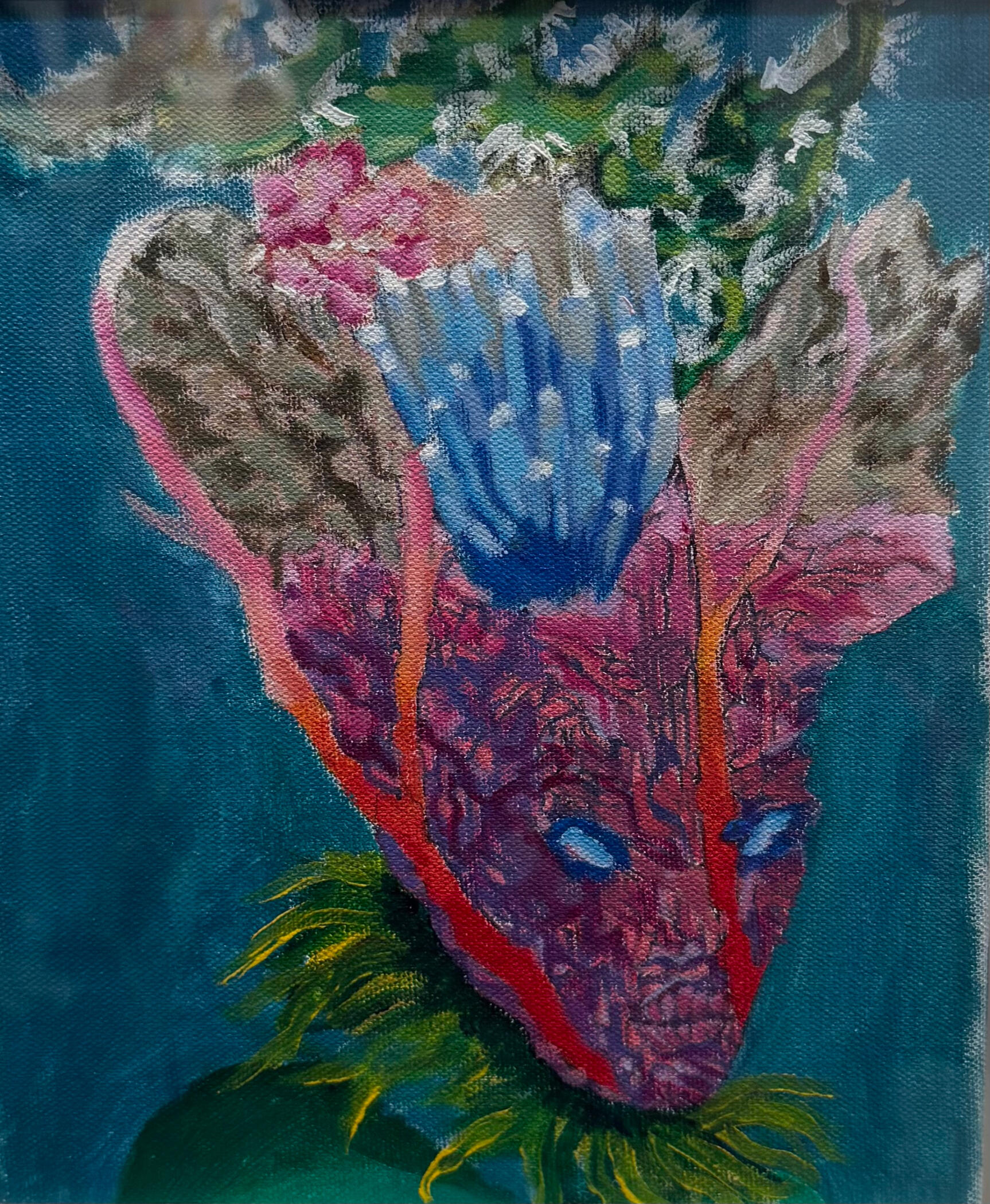 coral sentience - diptych - oil and acrylic - 2022