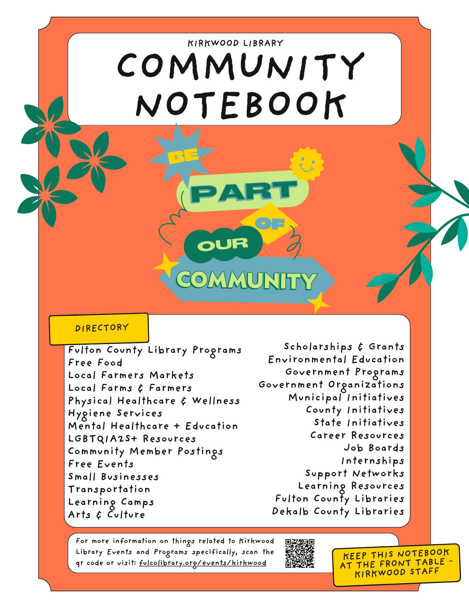 Kirkwood Library Resource Book, 2025