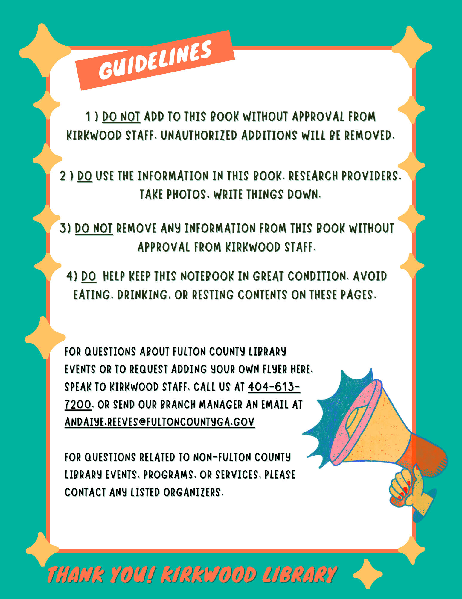 Kirkwood Library Resource Book, 2025