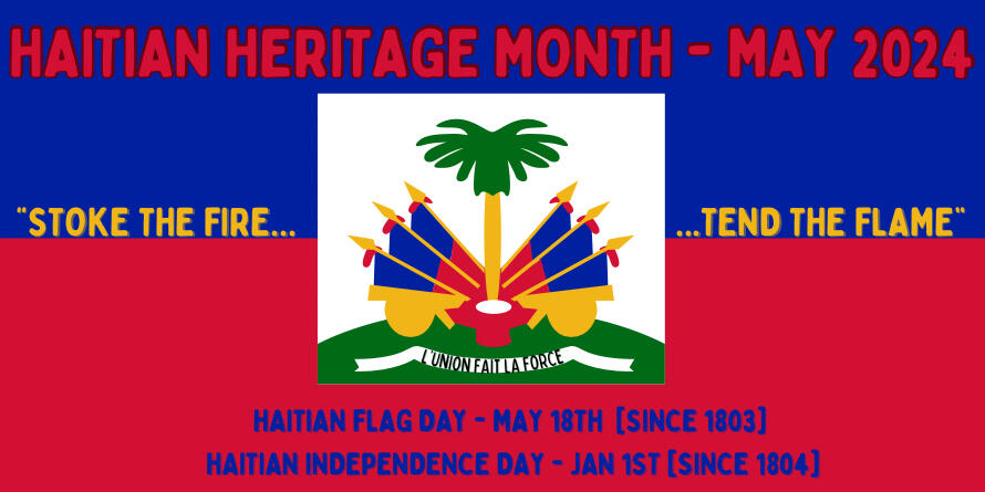 Haitian Heritage Month banner, 2024
