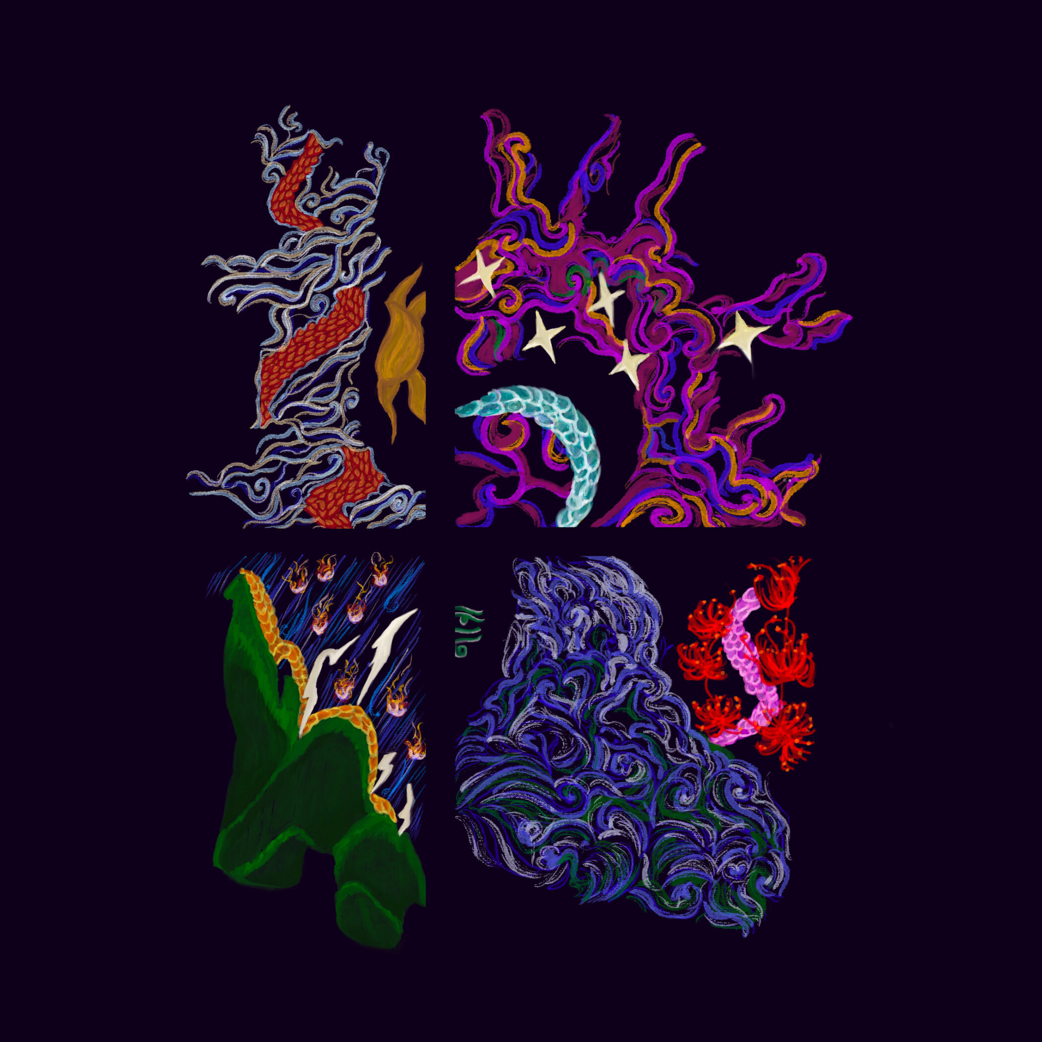 Stormy Heart, Triptych